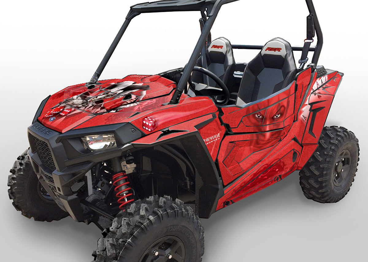 Joker - Red Background, Black Design