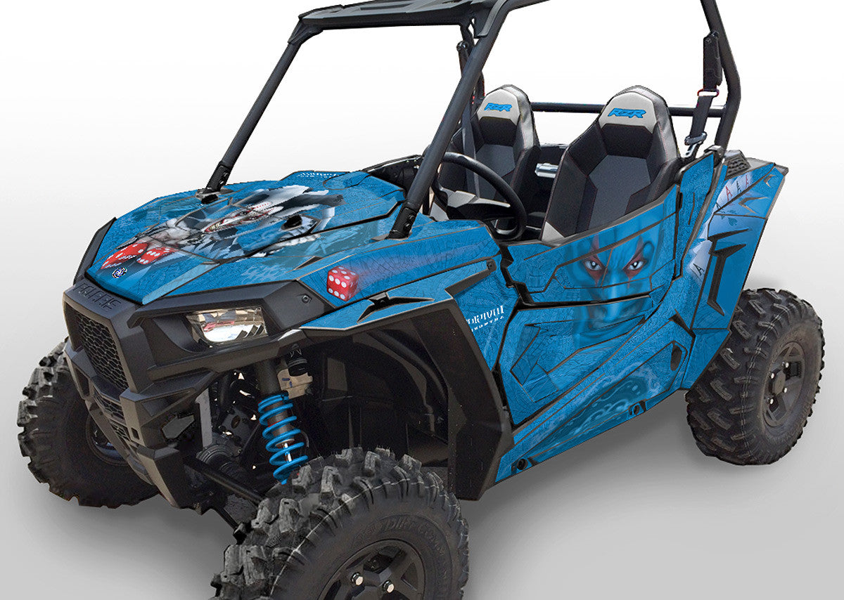 Joker - VooDoo Blue Background, Black Design