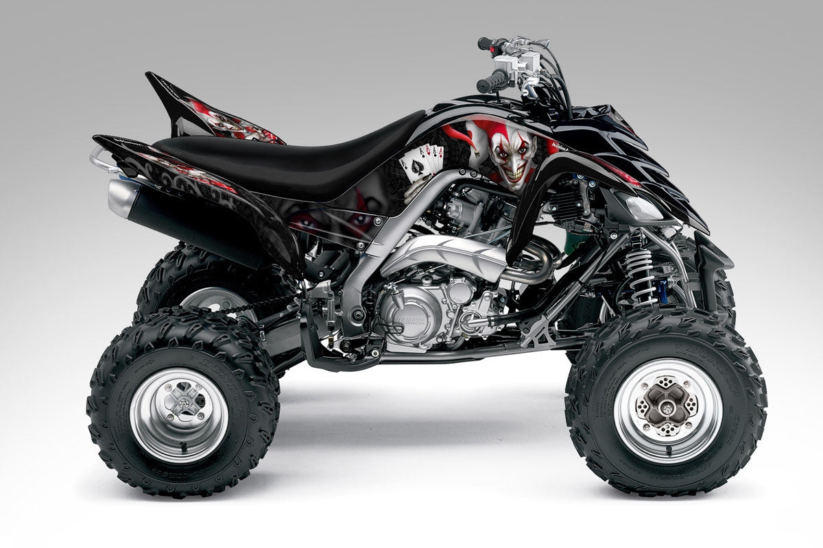 Joker Black Background, Red & White Joker