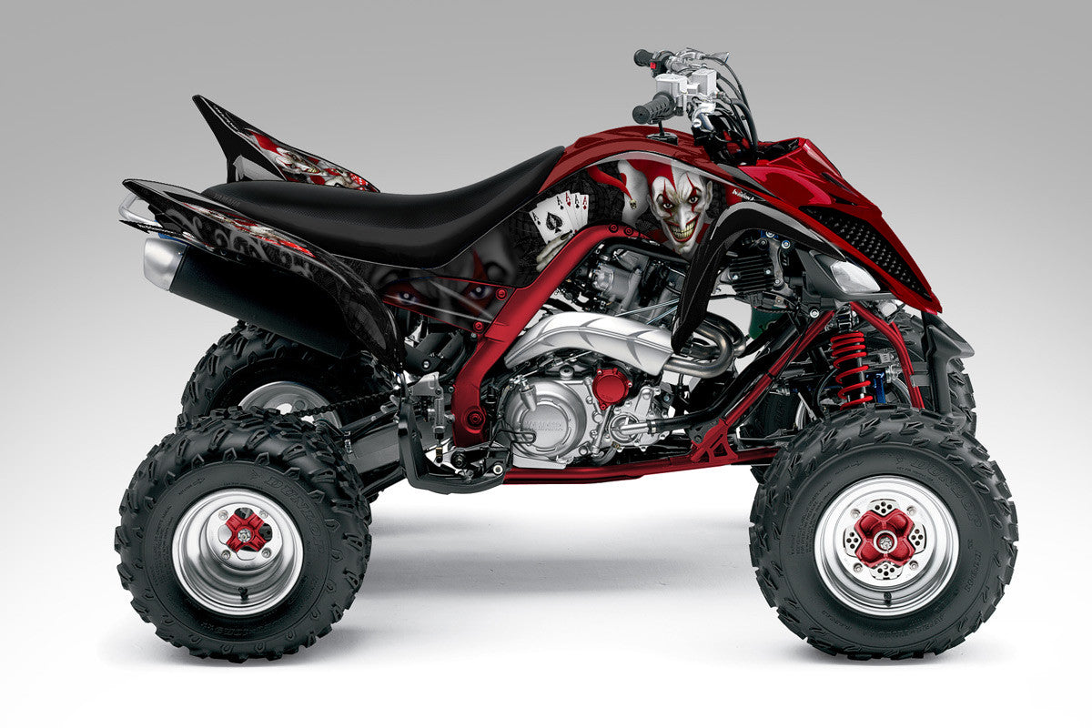 The Joker - Black Background, Red & White Joker