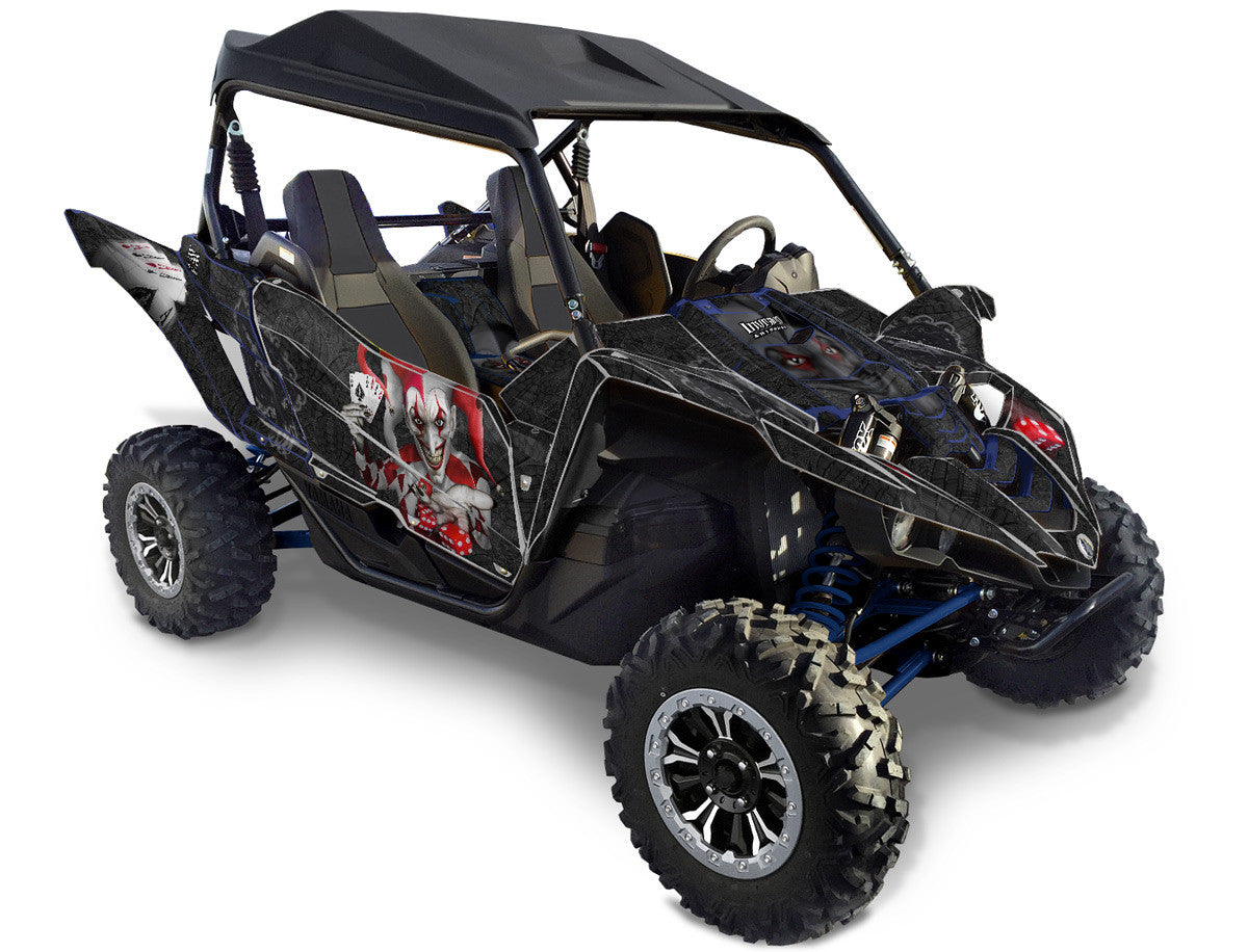 The Joker - Black Background Red & White Joker