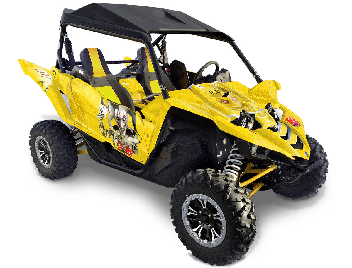 The Joker - Yellow Background Black & White Joker