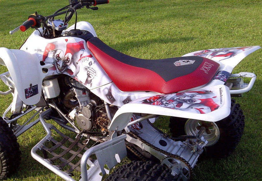 White Background Red & White Joker