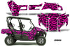 Zebra Girl - Pink Background Black Design