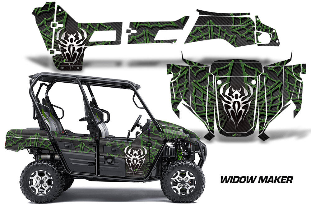 Widow Maker - Black Background, Green Design