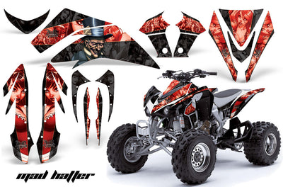 Mad Hatter - Black Background Red Design
