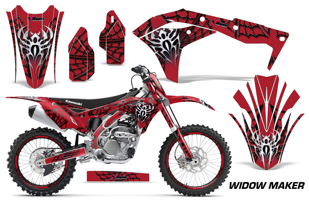 Widow Maker - Red Background Black Design