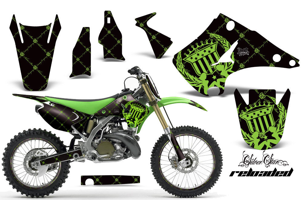 Kit Carena Completo Per Kawasaki KX 125 E KX 250 (2004-2008) - Parafanghi, Plastica, Colore Nero
