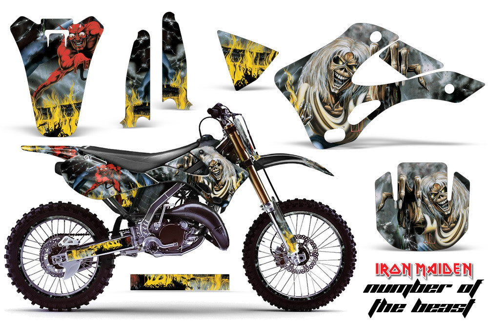 Full Graphics Kit – Kawasaki KX 125 1999-2002, SHIFT Style Custom Stickers
