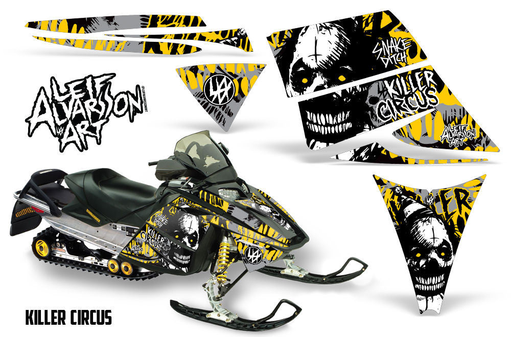 Killer Circus - Silver Background ellow Design