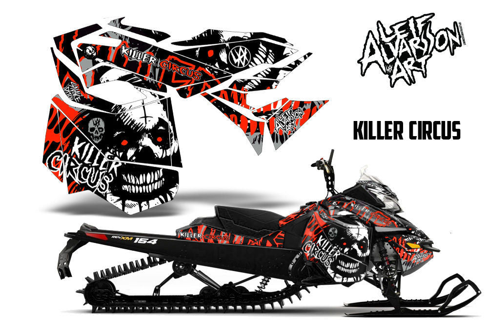 Killer Circus - Silver Background Red Design