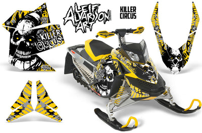 Killer Circus - Silver Background Yellow Design