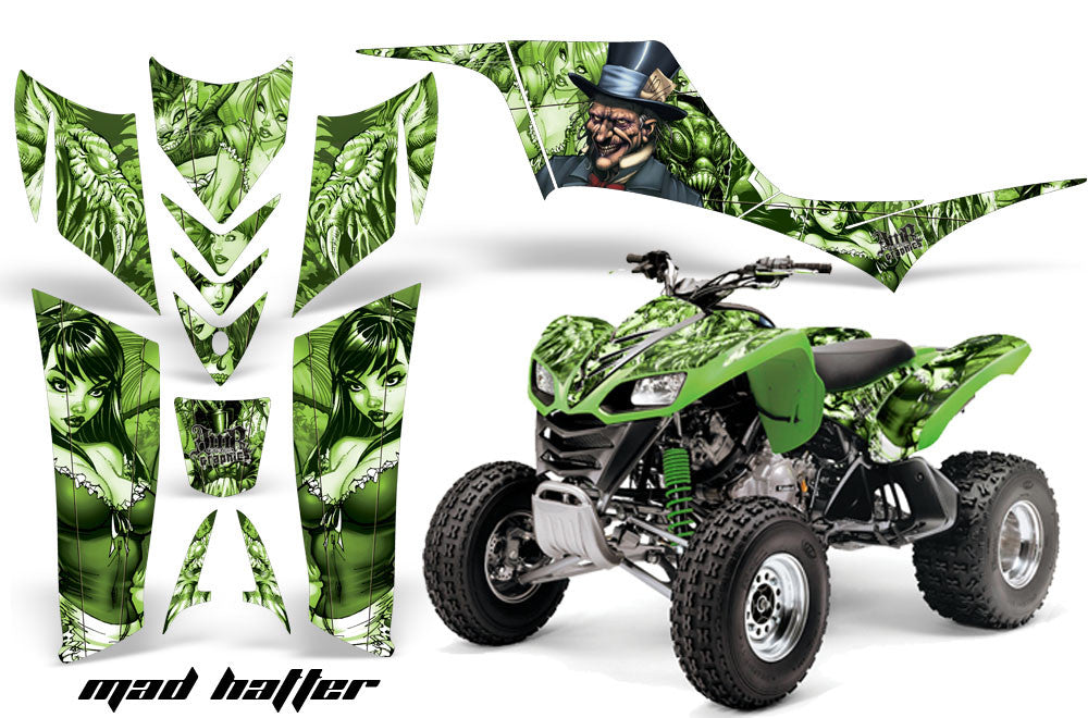 Mad Hatter - Green Background Green Design