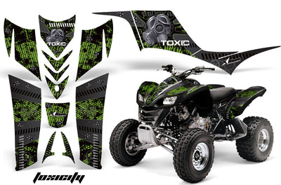 Toxicity - Green Background Silver Design