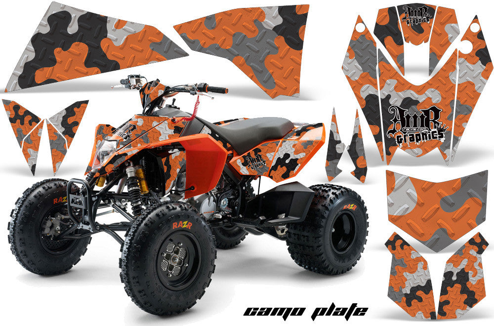 Camo Plate - Orange Design