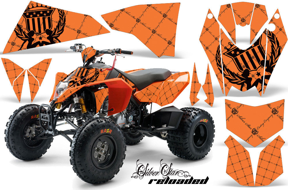 Reloaded - Orange Background, Black Design
