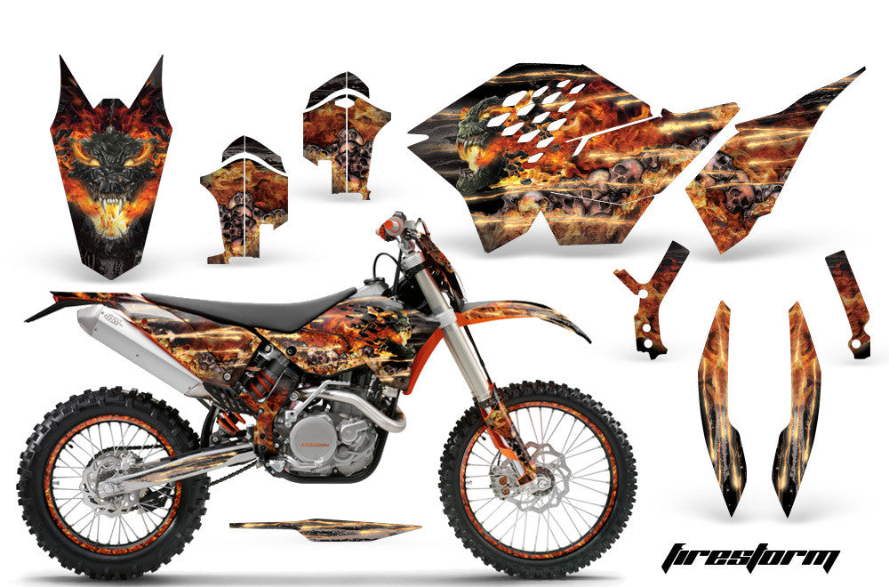thumbnail image 2 of NitroMX Graphic Kit For KTM EXC/EXC-F (125, 250, 300, 450, 530) – 2008-2011, Cyan 2 of 6