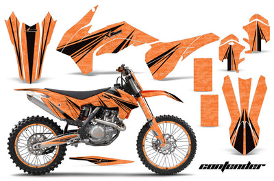 Contender - Orange Background Black Design