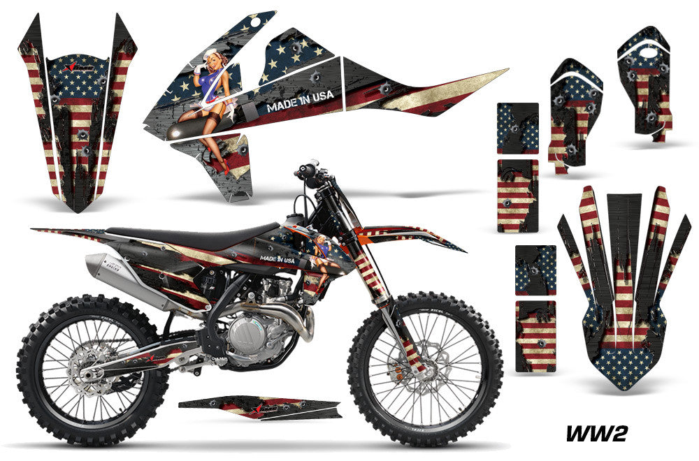 KTM SX-F/XC-F 250/350/450 Dirt Bike Graphic Kit 2016-2018