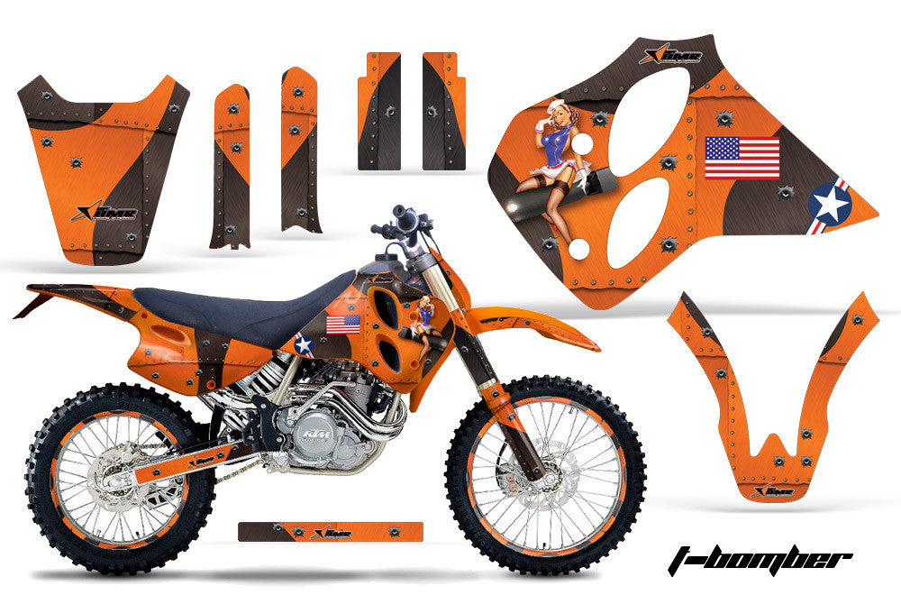KTM SX, XC, LC4 Graphics (1993-1997) 4-Stroke - Kit C0