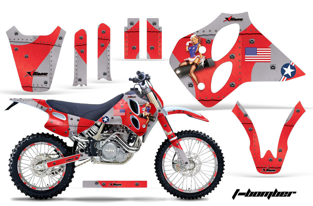 KTM SX, XC, LC4 Graphics (1993-1997) 4-Stroke - Kit C0