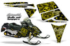Ski Doo Rev '03-'09 Skulls & Hammers Yellow Design