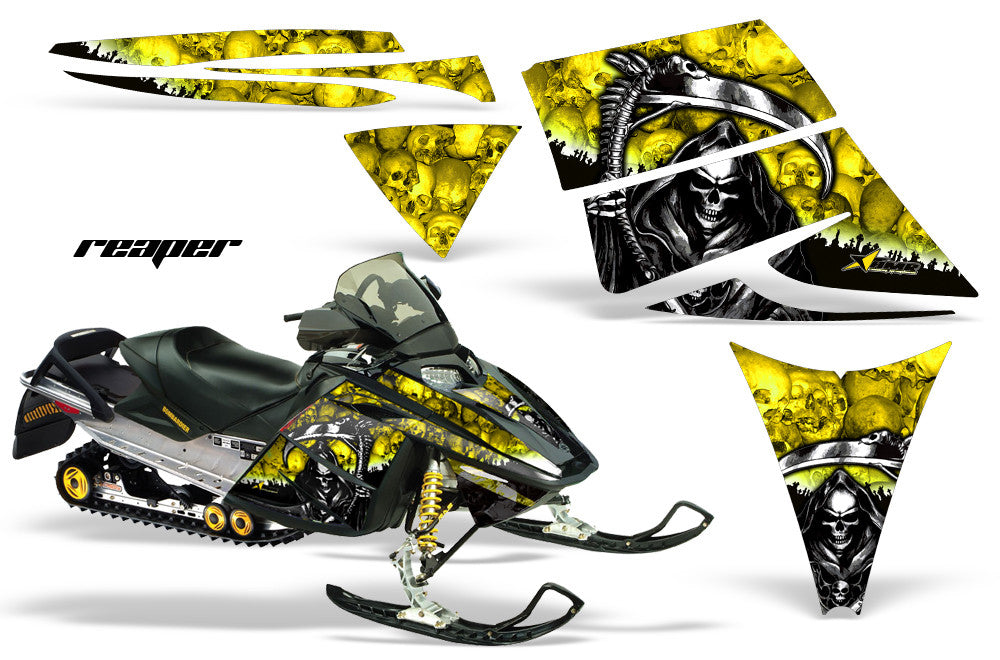 Ski Doo Rev '03-'09 Reaper Yellow Background