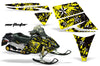 Ski Doo Rev '03-'09 North Star Yellow Background White Design