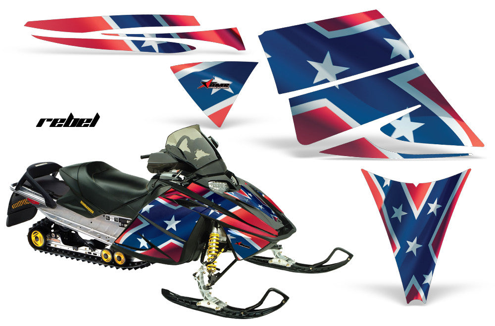 Ski Doo Rev '03-'09 Rebel Flag - NO COLOR OPTION