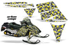 Ski Doo Rev '03-'09 Urban Camo Girl in Yellow Design