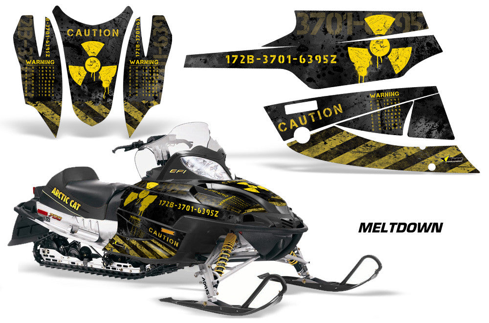 Arctic Cat Firecat Sabercat Sled Snowmobile Wrap Graphic Kit