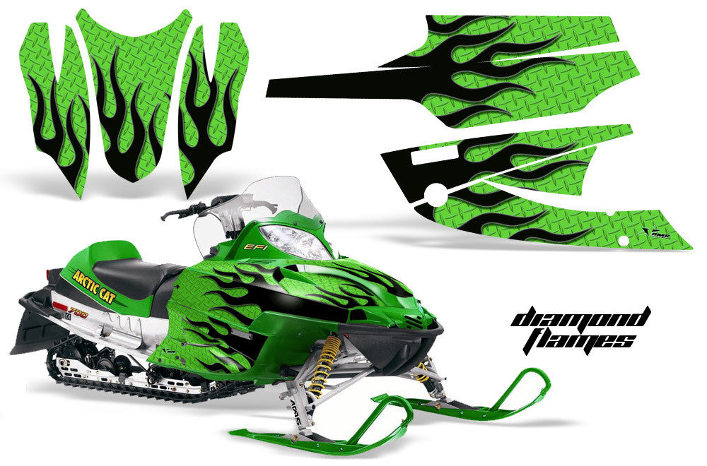 Arctic Cat Firecat Sabercat Sled Snowmobile Wrap Graphic Kit