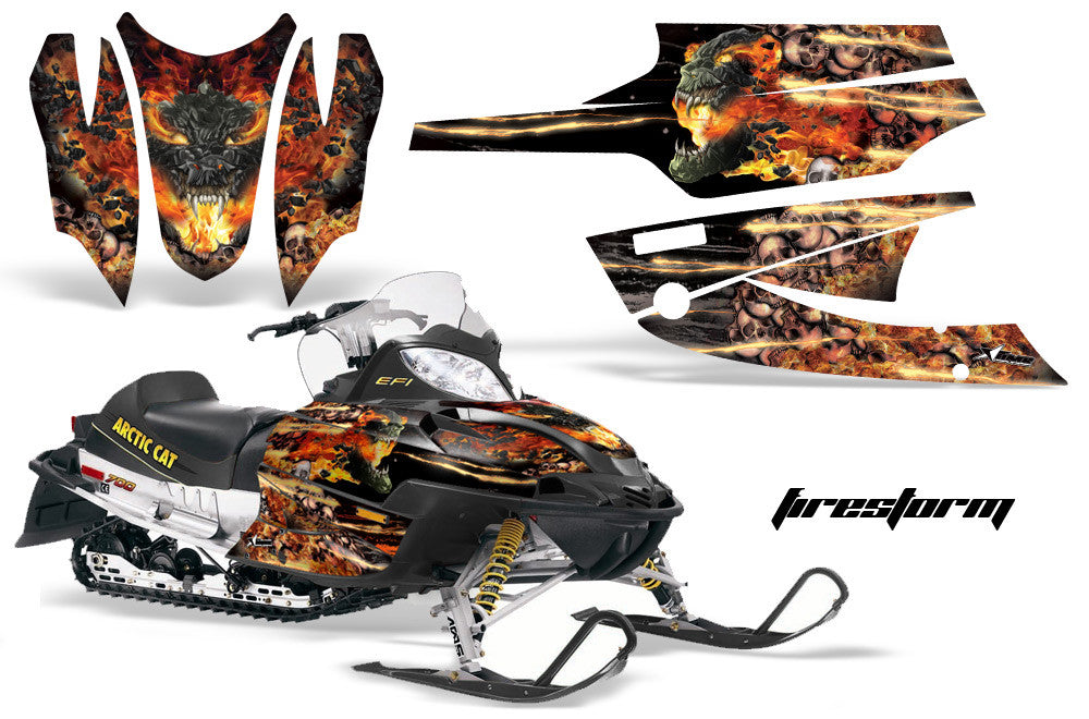 Arctic Cat Firecat Sabercat Sled Snowmobile Wrap Graphic Kit