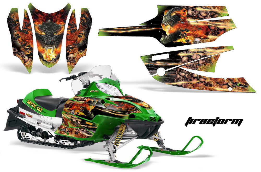 Arctic Cat Firecat Sabercat Sled Snowmobile Wrap Graphic Kit
