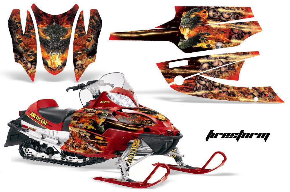 Arctic Cat Firecat Sabercat Sled Snowmobile Wrap Graphic Kit