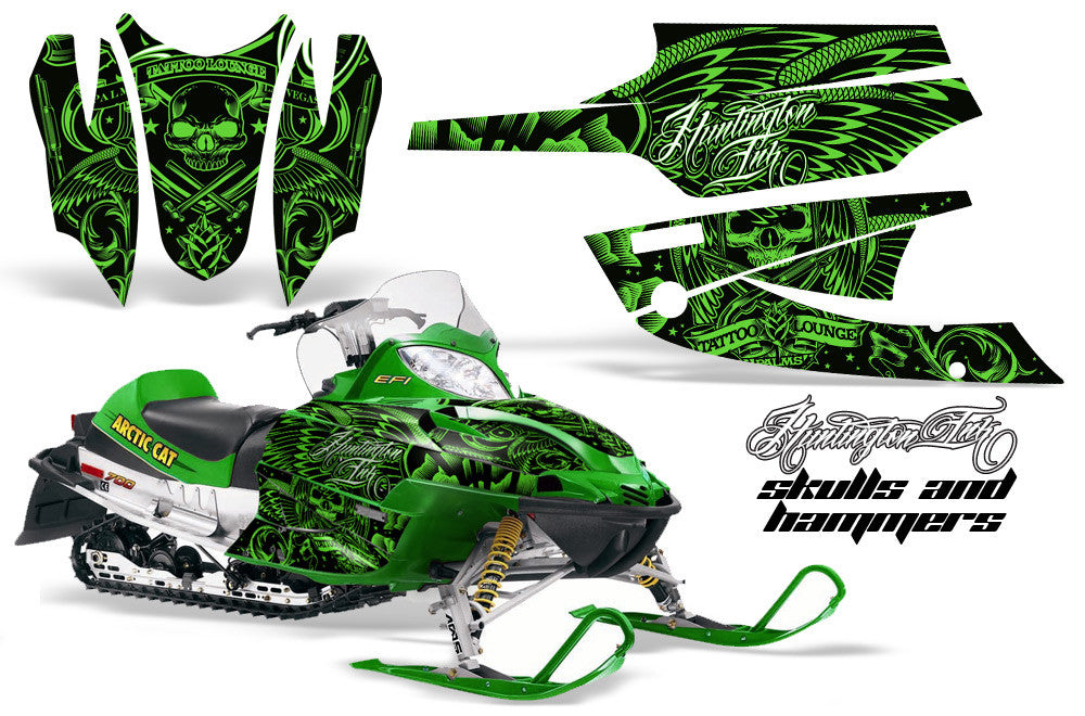 Arctic Cat Firecat Sabercat Sled Snowmobile Wrap Graphic Kit