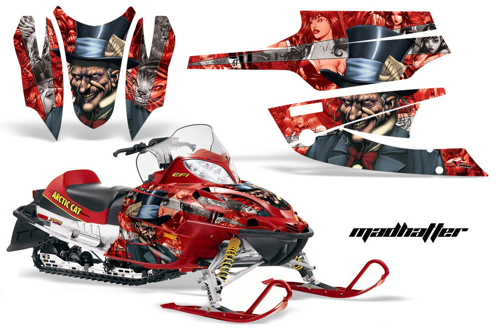 Arctic Cat Firecat Sabercat Sled Snowmobile Wrap Graphic Kit