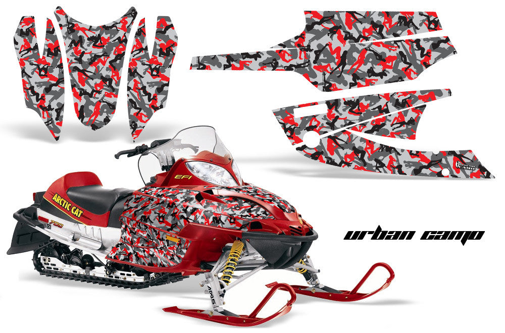 Arctic Cat Firecat Sabercat Sled Snowmobile Wrap Graphic Kit