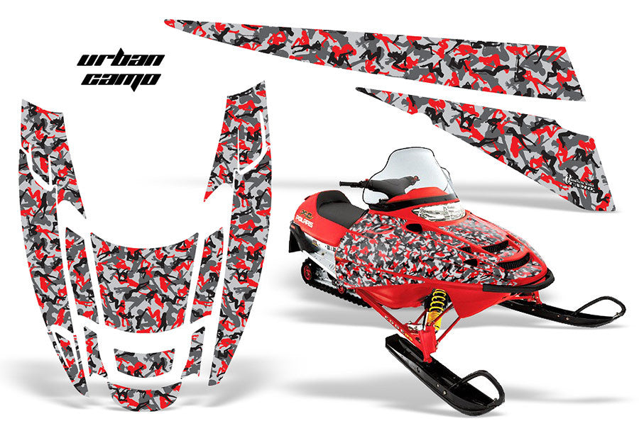 Urban Girl Camo in Red Design