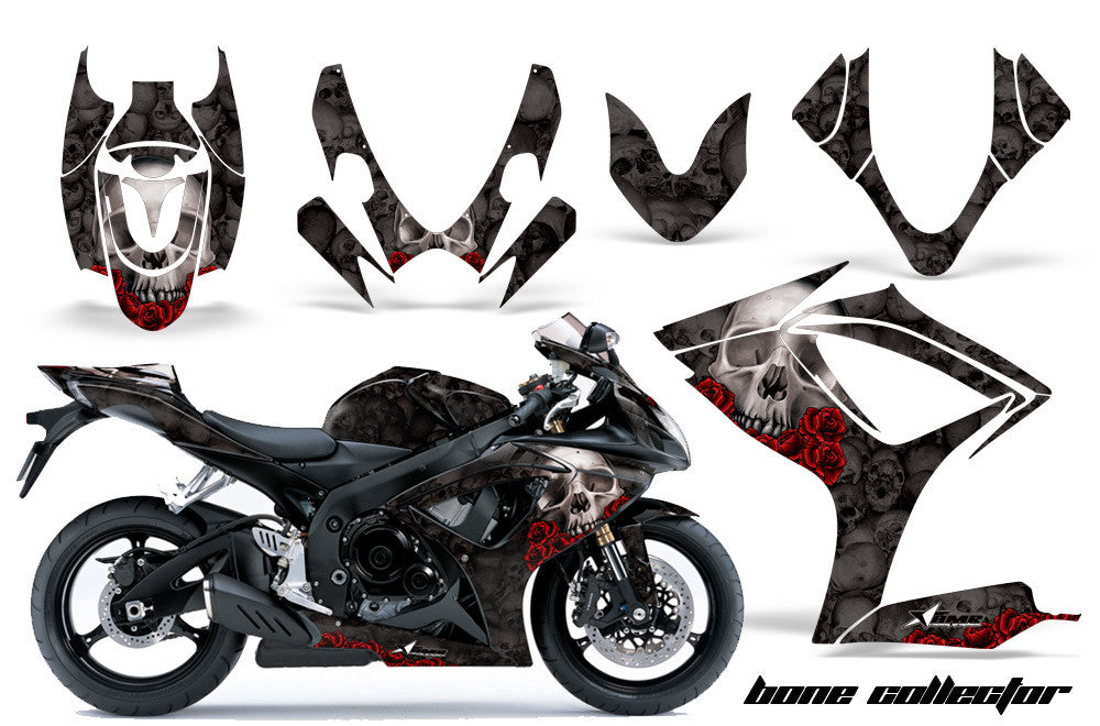 Suzuki GSXR 600/750 '06-'07 Bone Collector in Black Background