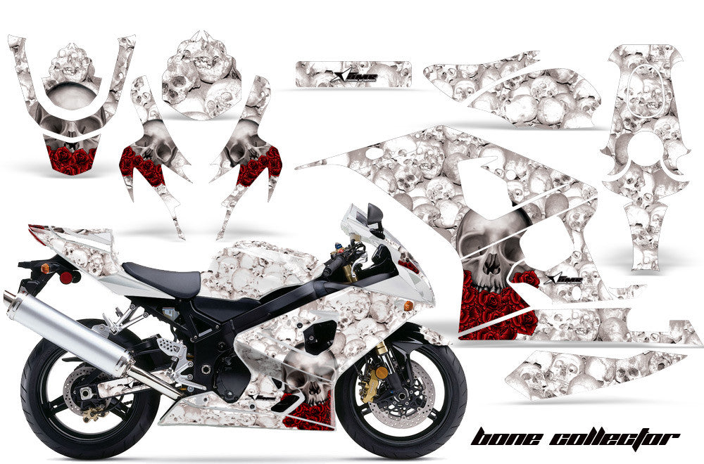 Suzuki GSXR 600/750 '04-'05 Bone Collector in White Background
