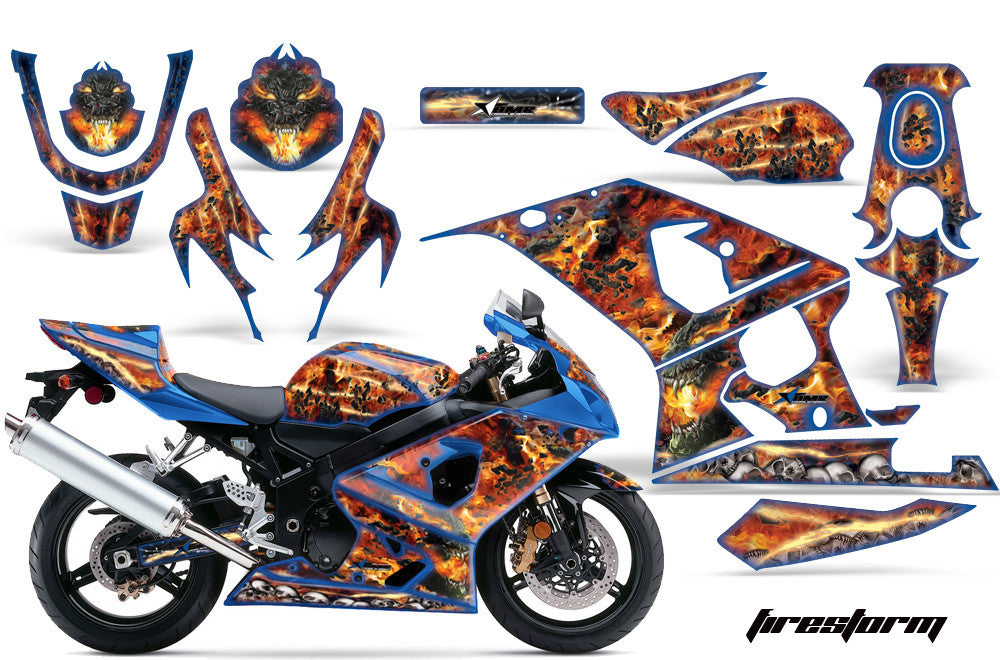 Firestorm in Blue Design