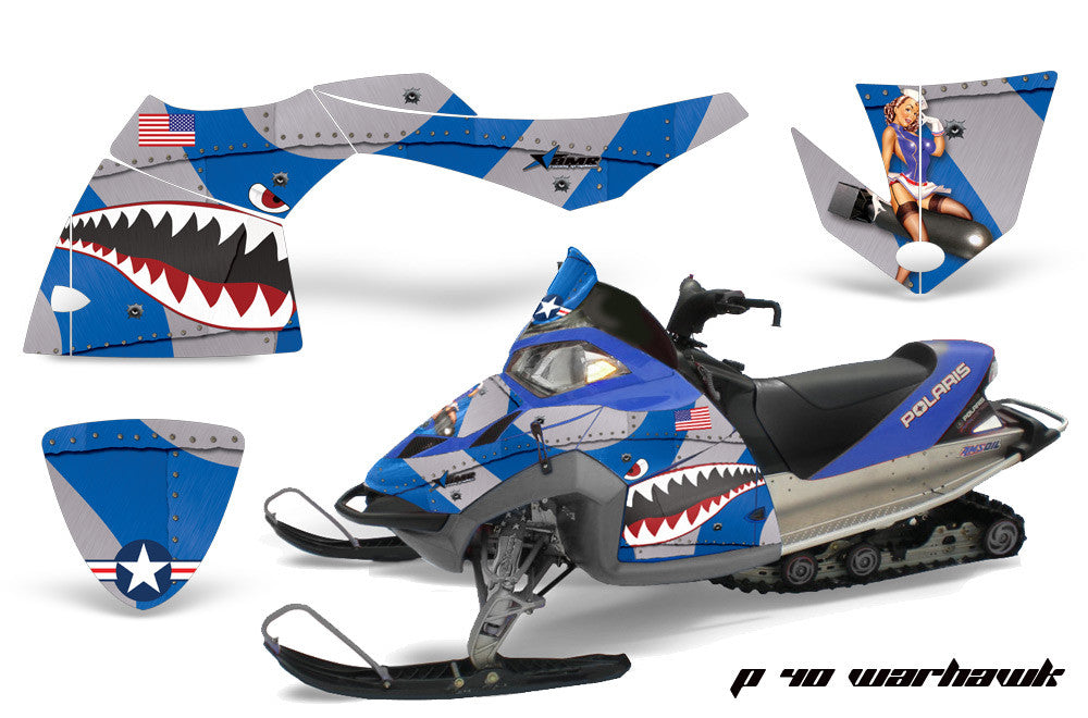 P-40 Warhawk in Blue Design