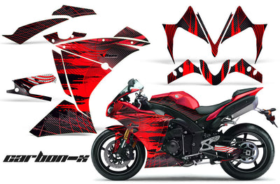 Yamaha R1 '10-'12 Carbon X in Red Design