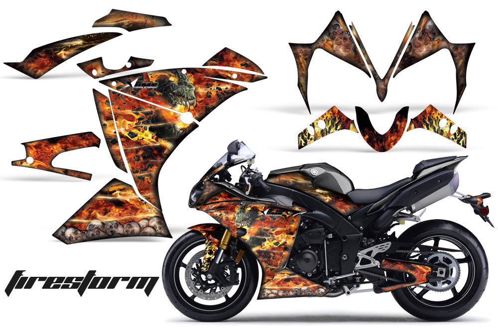 Yamaha R1 '10-'12 Firestorm in Black Design