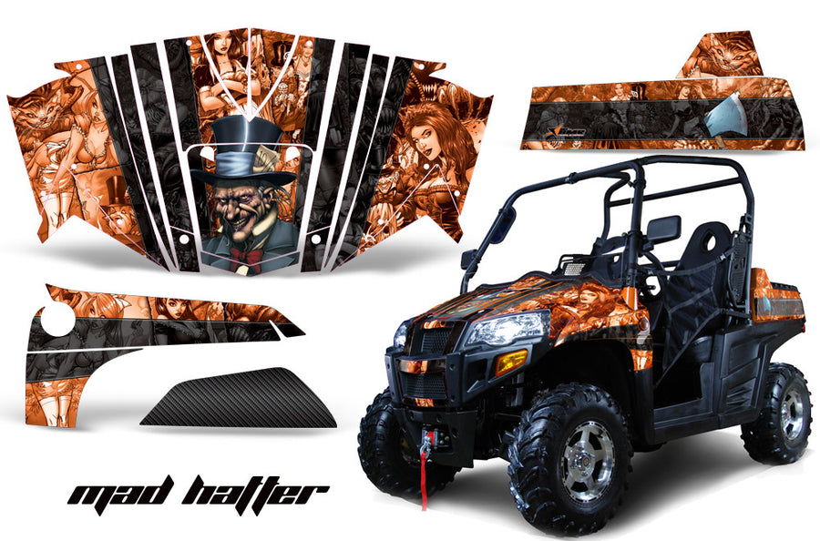 Bennche Spire 800 Mad Hatter Orange Background Black Design