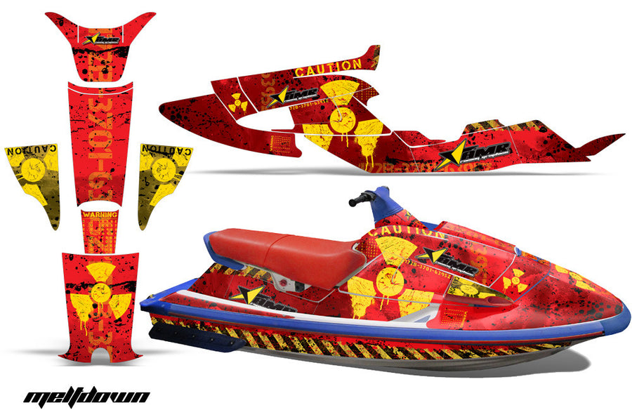 Meltdown - Red Background Yellow Design