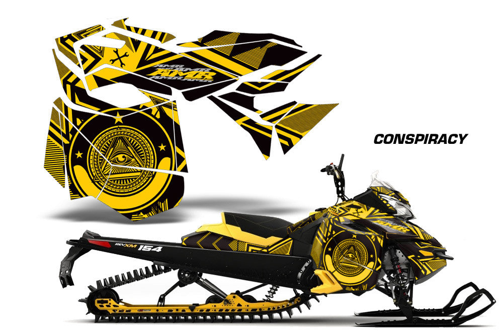 Ski Doo Rev XM Summit Sled Snowmobile Graphic Wrap Kit (2013-2016)