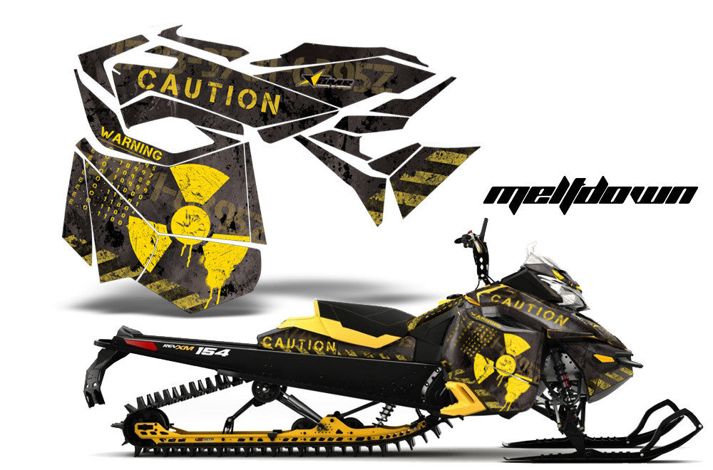 Ski Doo Rev XM Summit Sled Snowmobile Graphic Wrap Kit (2013-2016)