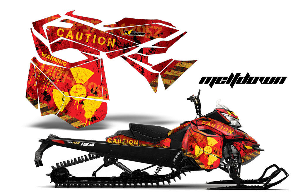 Ski Doo Rev XM Summit Sled Snowmobile Graphic Wrap Kit (2013-2016)